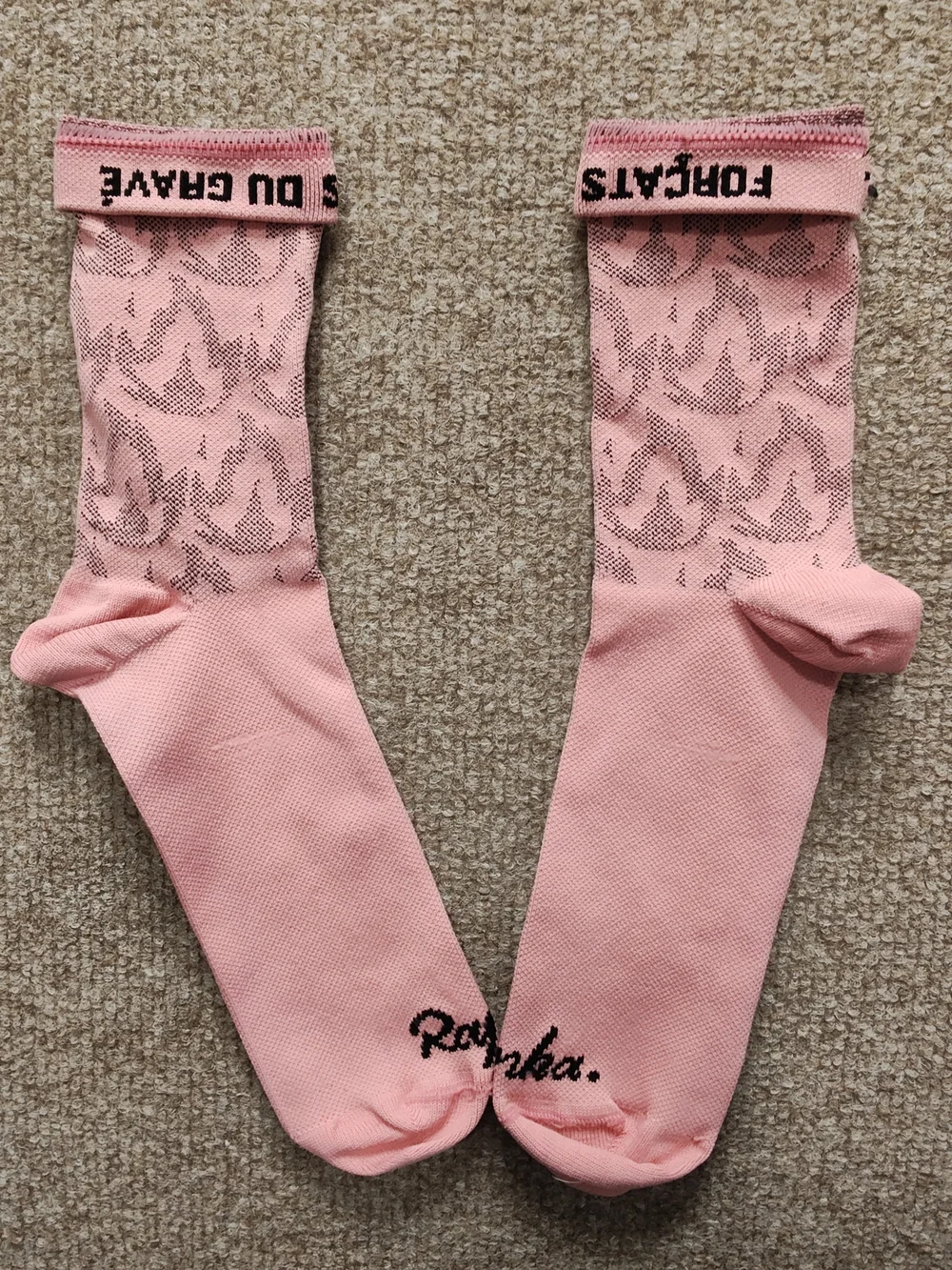 Rapha Pro-Team Uni Socks /Large/ Pink Flames (Limited Edition)